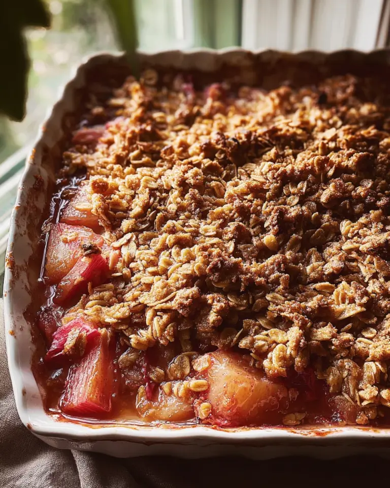 Rhubarb Crisp