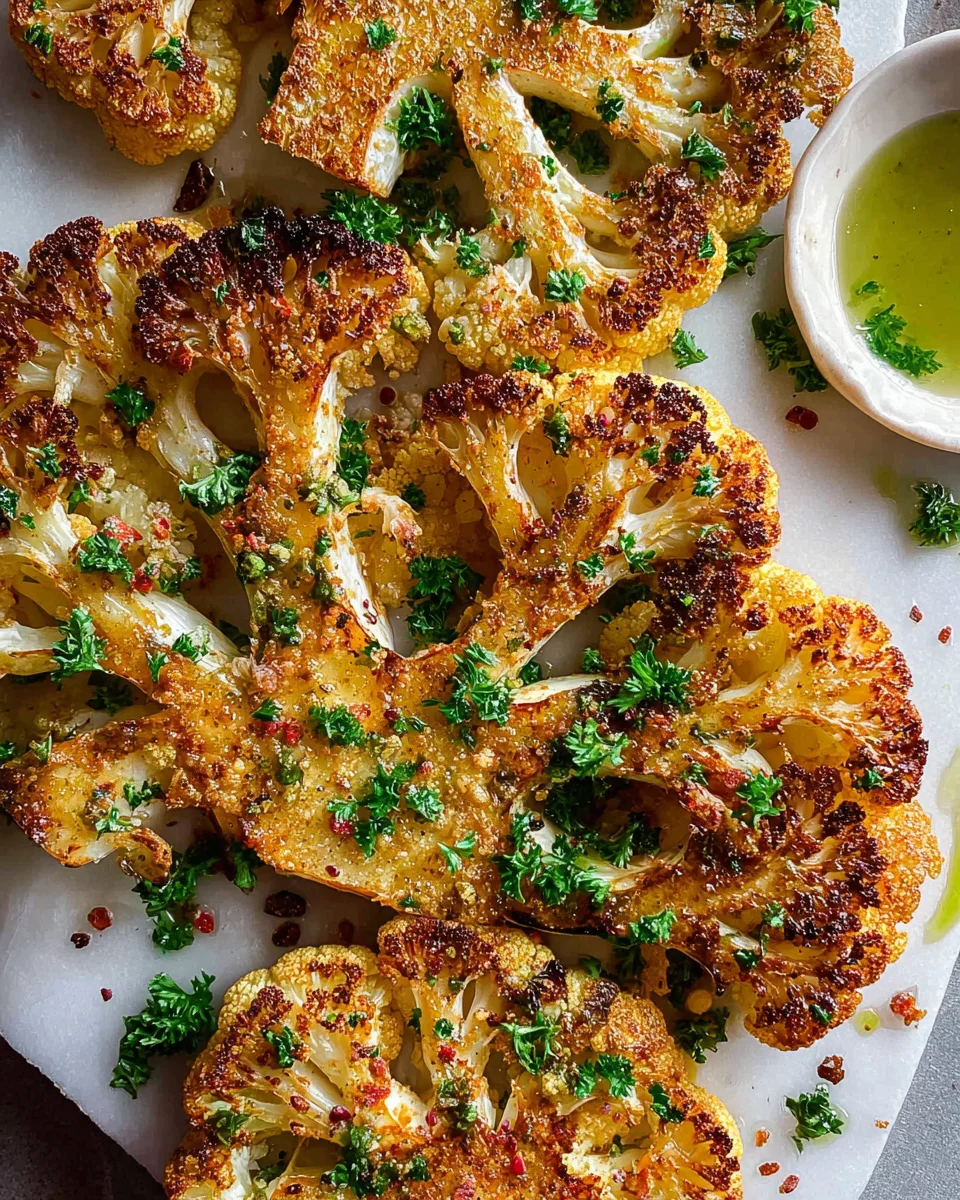 Roasted Cauliflower Steaks Roasted Cauliflower Steaks