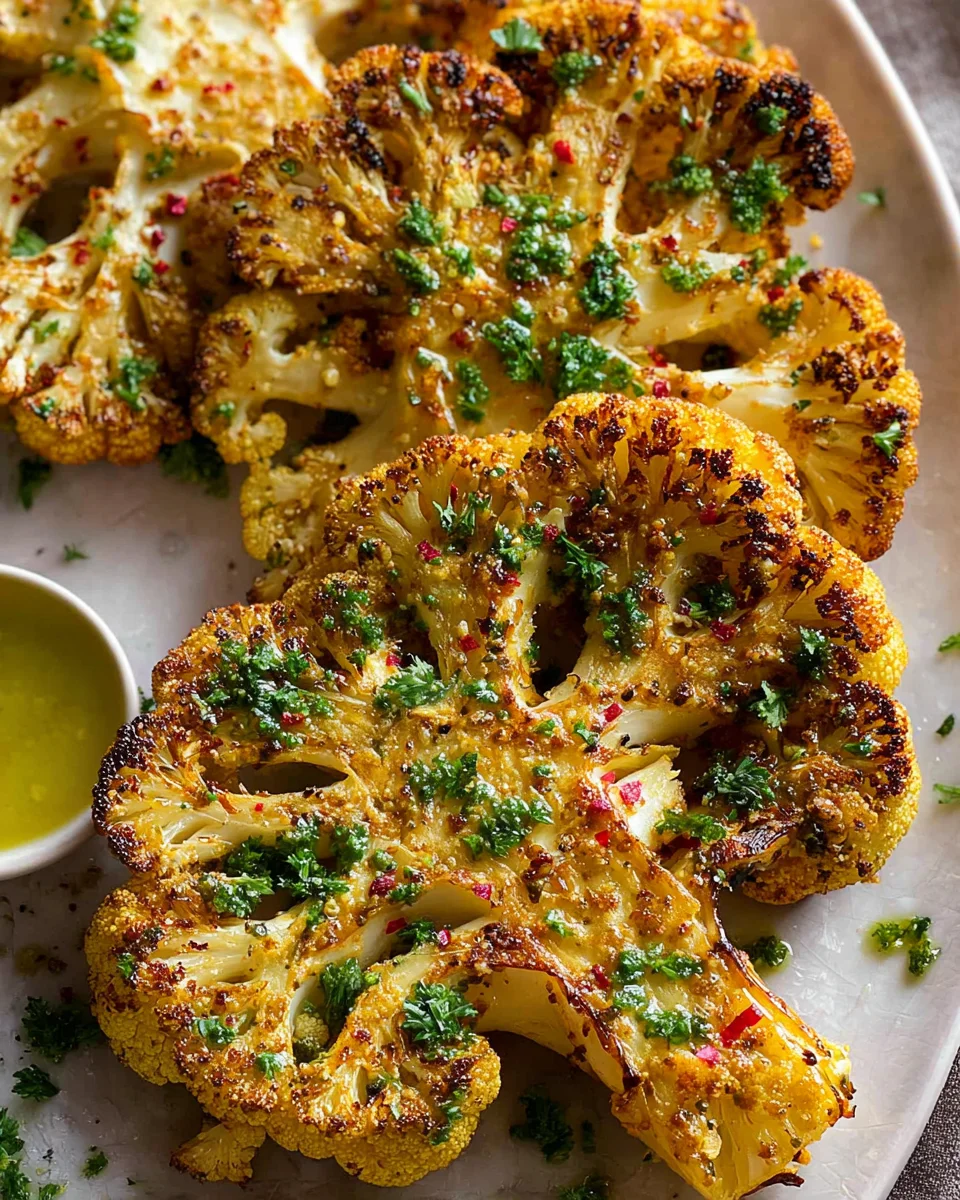 Roasted Cauliflower Steaks Roasted
