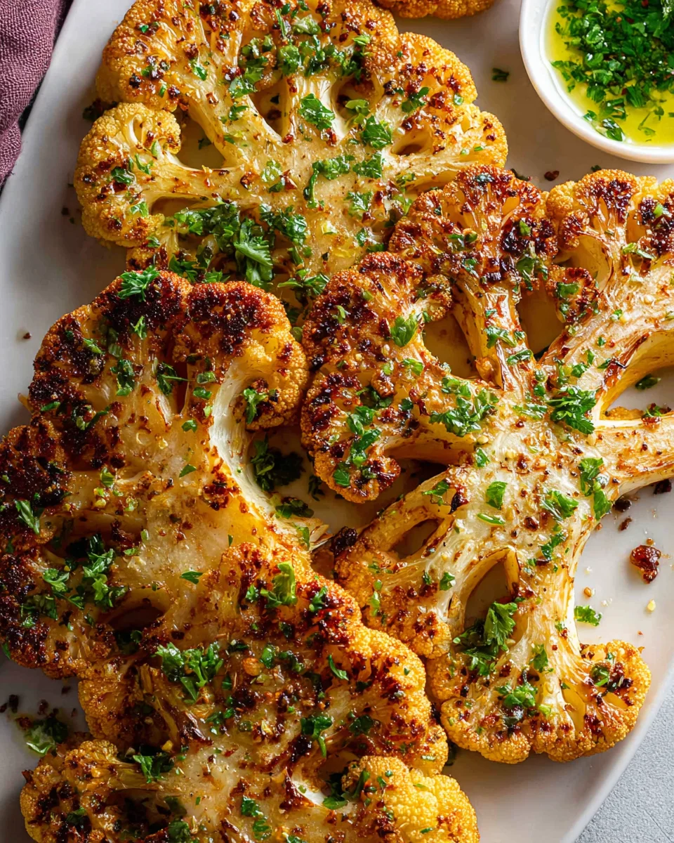 Roasted Cauliflower Steaks Roasted