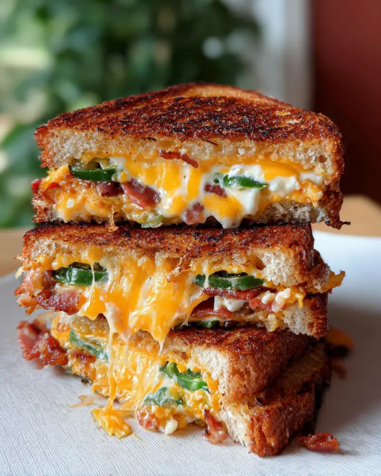 Roasted Jalapeño Popper Grilled Cheese