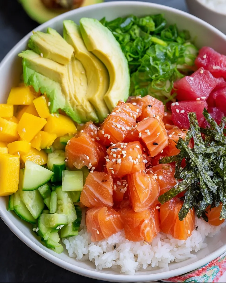 Salmon Poke Bowl Salmon