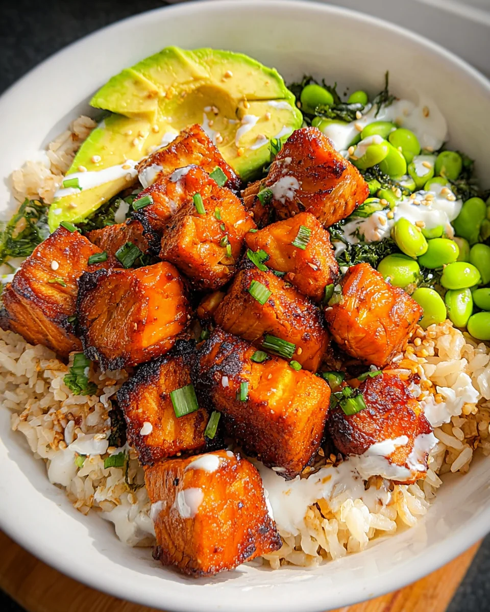 Salmon Teriyaki Bowl Salmon