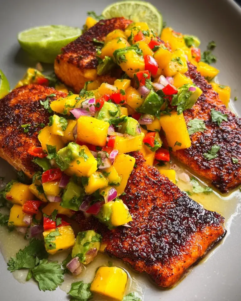 Salmon with Mango Salsa