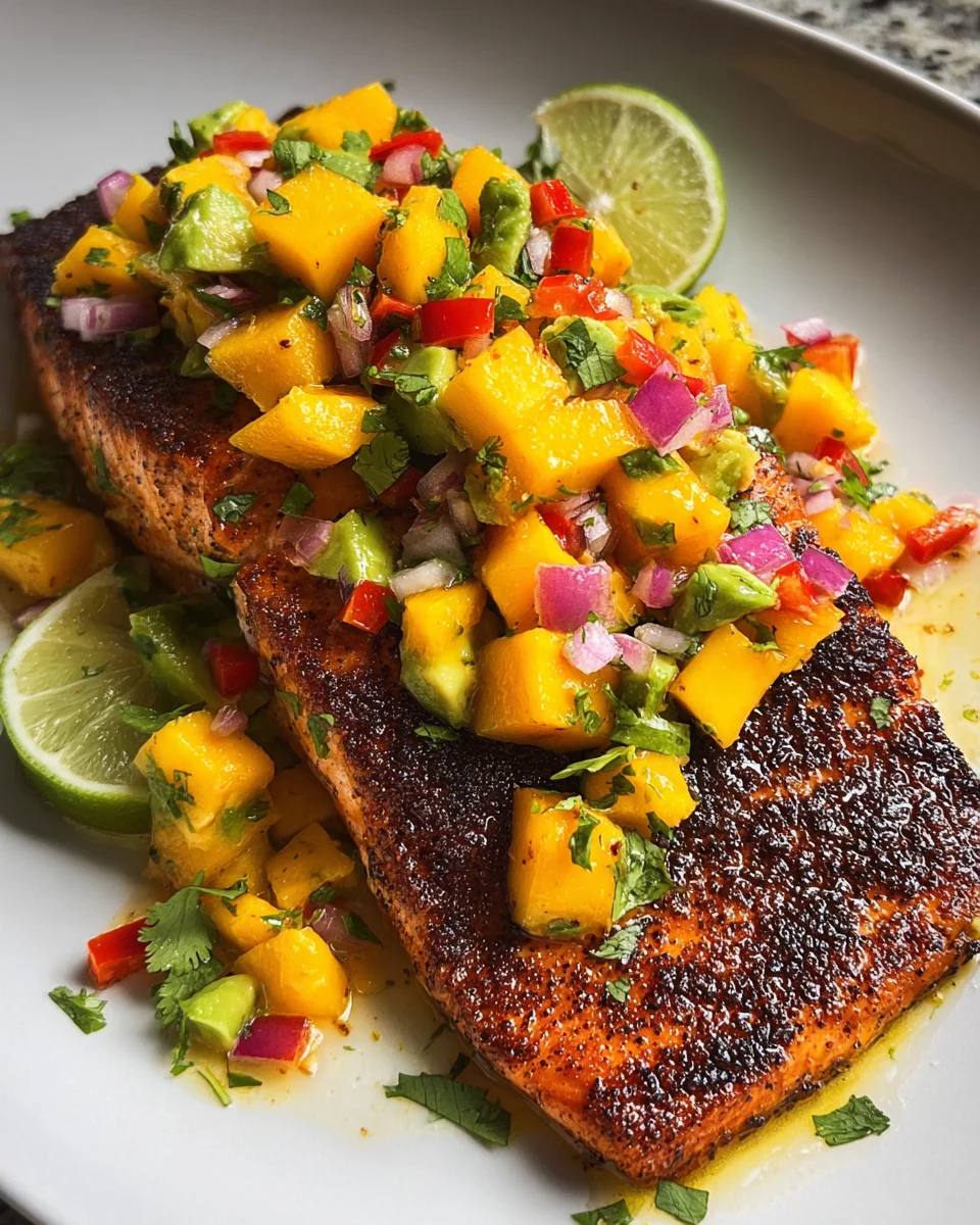 Salmon with Mango Salsa Salmon