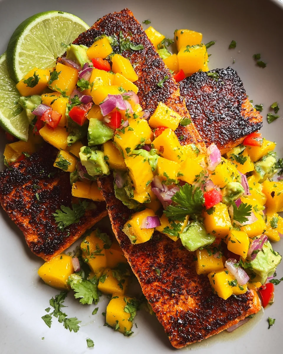 Salmon with Mango Salsa Salmon