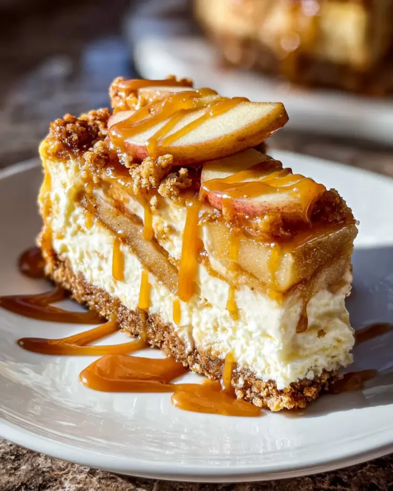 Salted Caramel Apple Pie Cheesecake