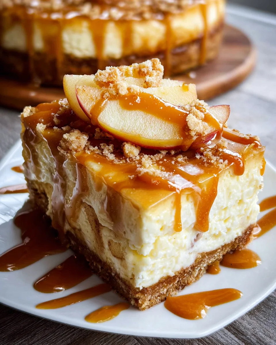 Salted Caramel Apple Pie Cheesecake Salted