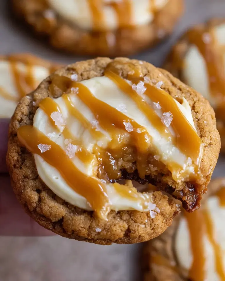 Salted Caramel Cheesecake Cookies Recipe