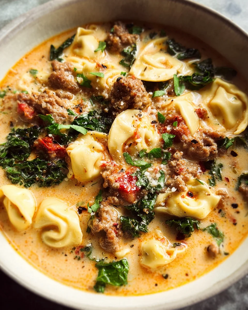 Sausage Tortellini Soup Sausage Tortellini Soup