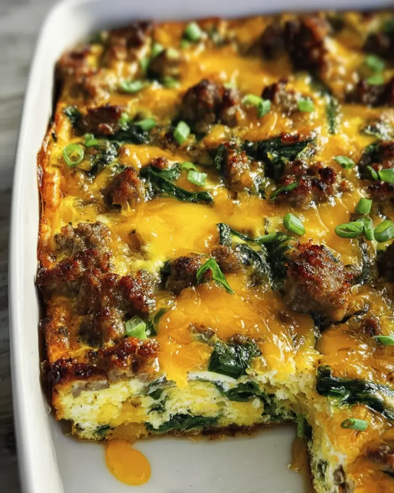 Sausage & Egg Keto Breakfast Casserole