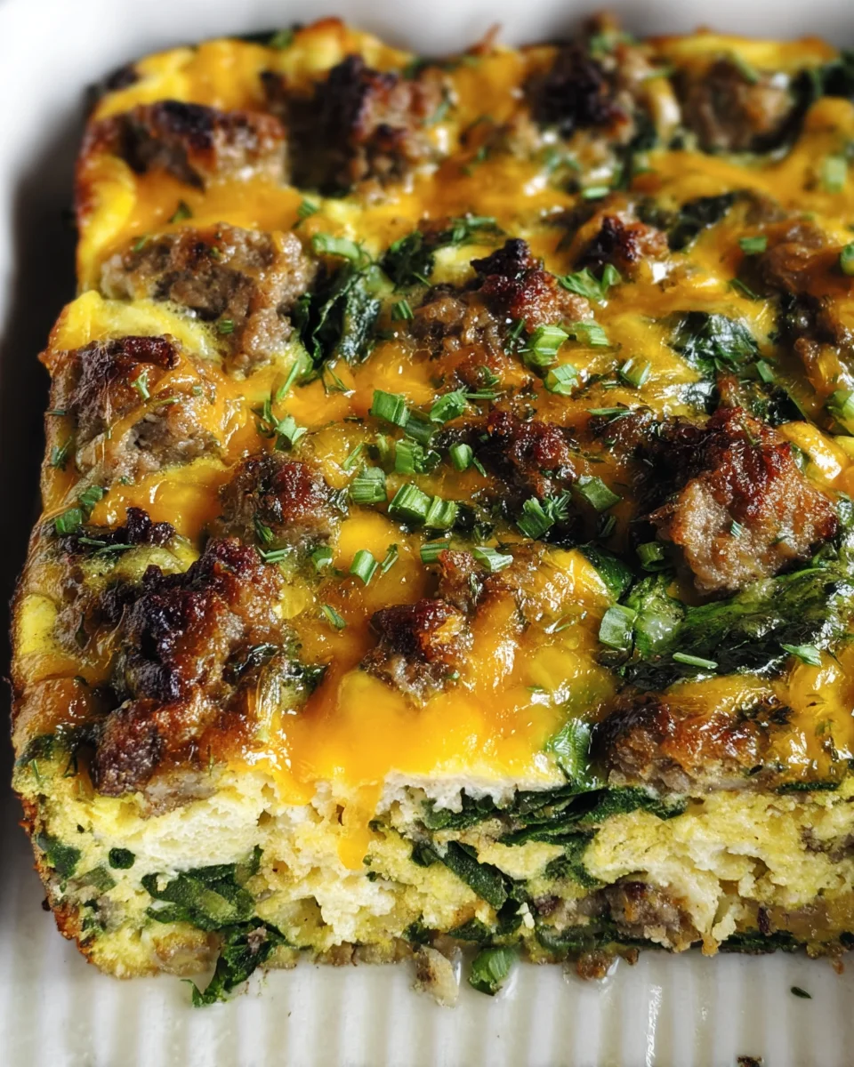 Sausage & Egg Keto Breakfast Casserole Sausage