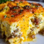 Savory Breakfast Sausage and Cheese Casserole Recipe Savory Breakfast Sausage and Cheese Casserole Recipe