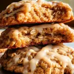 Seriously Thick & Chewy Chai Oatmeal Cookies with Maple Glaze Seriously Thick & Chewy Chai Oatmeal Cookies with Maple Glaze