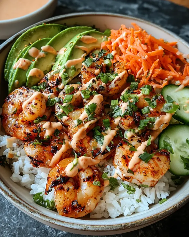 Shrimp Rice Bowls with Spicy Mayo
