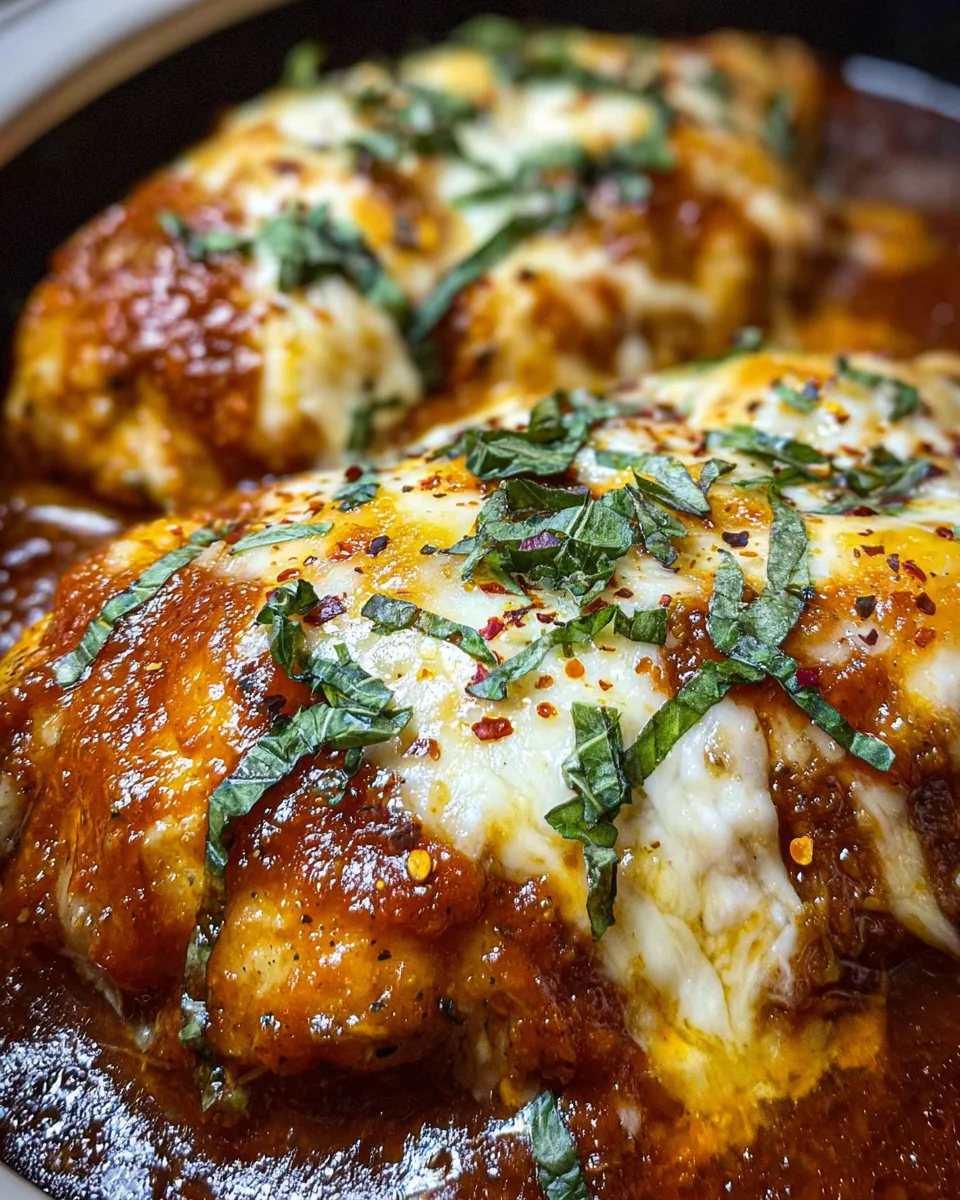 Slow Cooker Cheesy Mozzarella Chicken Slow