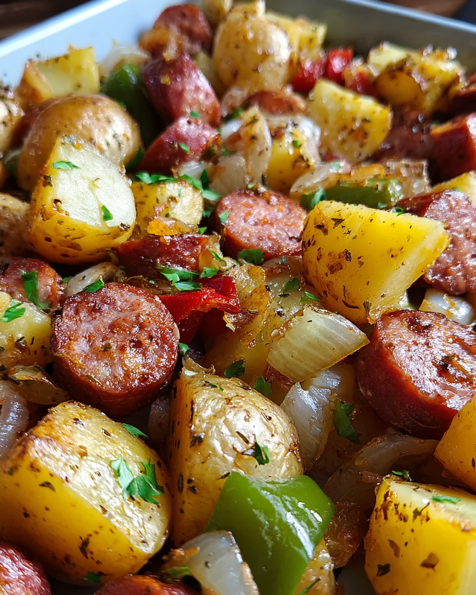 Smoked Sausage and Potato Bake Smoked