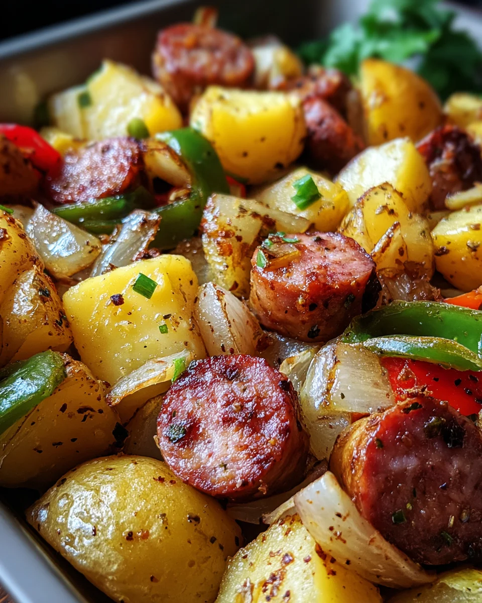 Smoked Sausage and Potato Bake Smoked