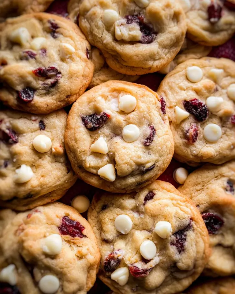 Soft-Baked White Chocolate Cranberry Cookies