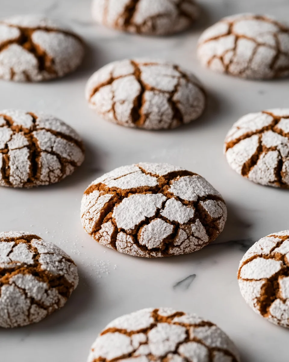 Soft and Spiced Gingerbread Crinkle Cookies Soft