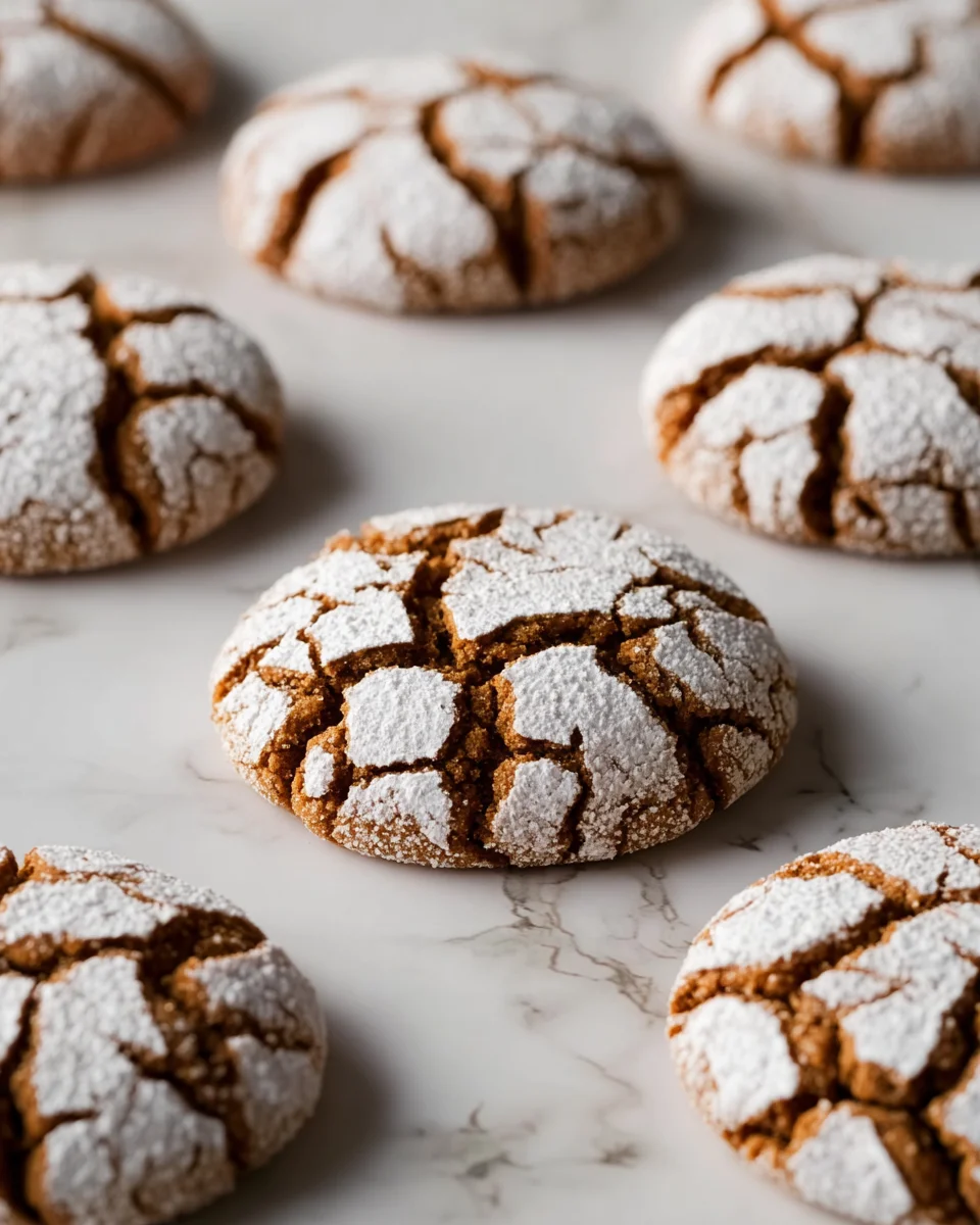 Soft and Spiced Gingerbread Crinkle Cookies Soft