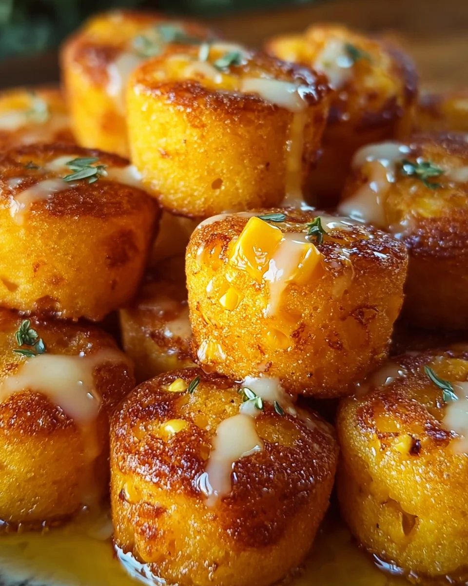 Southern-Style Honey Butter Cornbread Poppers Southern-Style