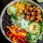 Spicy Baked Tofu Burrito Bowl Spicy Baked Tofu Burrito Bowl