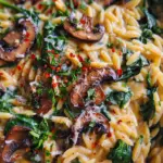 Spinach Mushroom Orzo Spinach Mushroom Orzo
