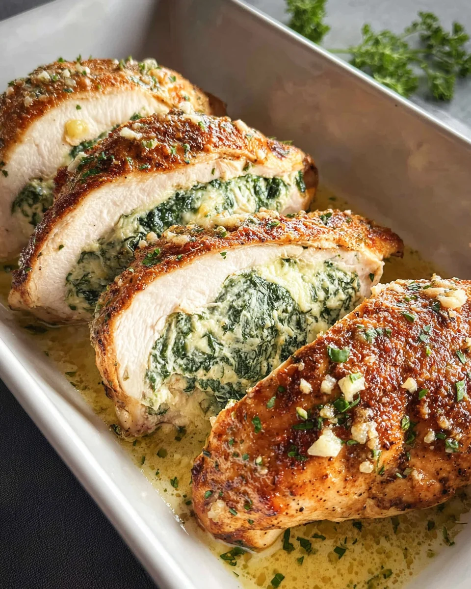 Spinach Stuffed Chicken Fillets Spinach