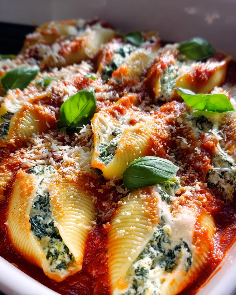 Spinach and Ricotta Stuffed Shells Recipe