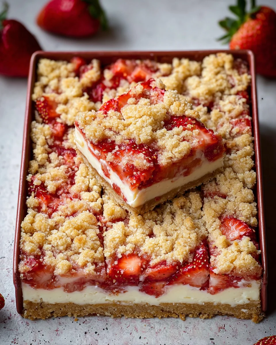 Strawberry Cheesecake Bars Strawberry