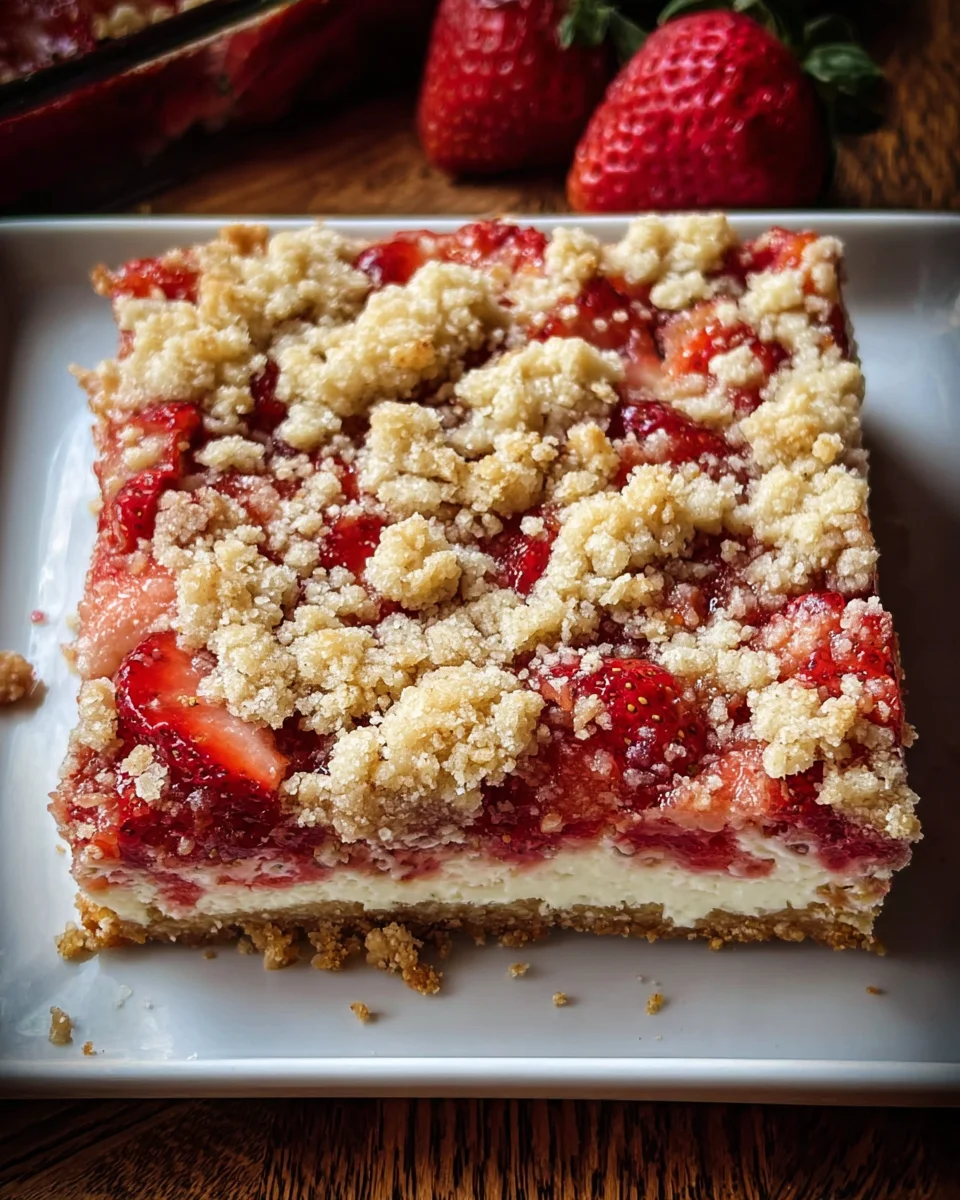 Strawberry Cheesecake Bars Strawberry