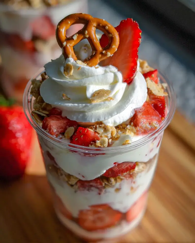 Strawberry Pretzel Salad Parfaits