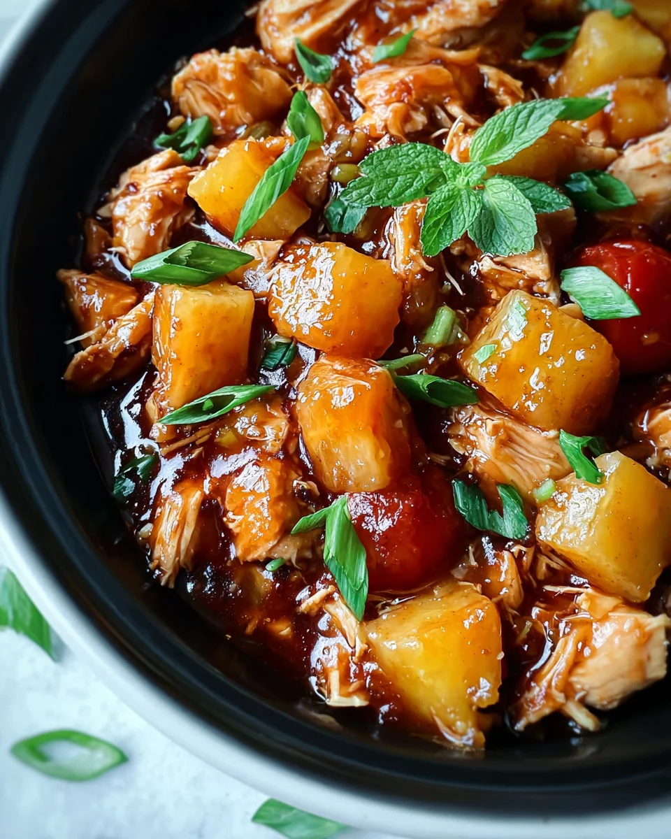 Sweet Hawaiian Crockpot Chicken Sweet