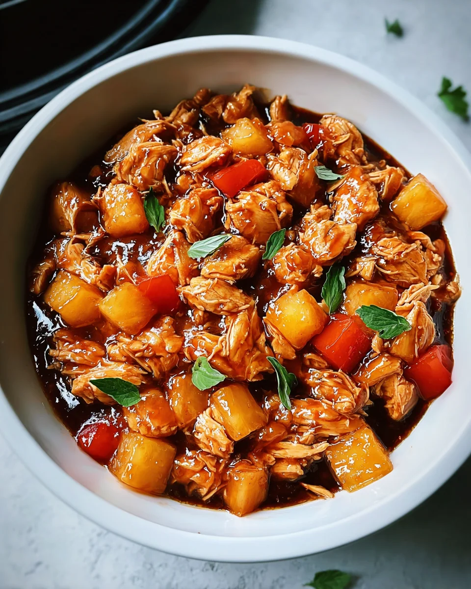 Sweet Hawaiian Crockpot Chicken Sweet