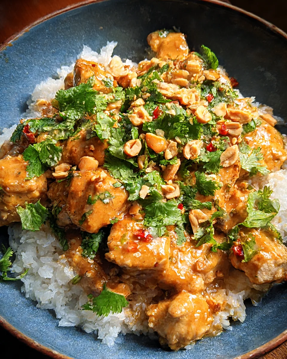 Thai Peanut Chicken Thai