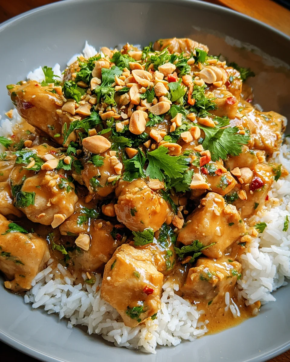 Thai Peanut Chicken Thai