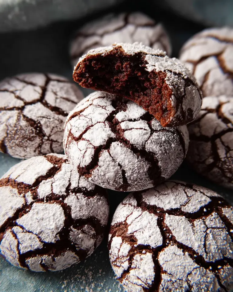 The BEST Chocolate Crinkle Cookies Recipe