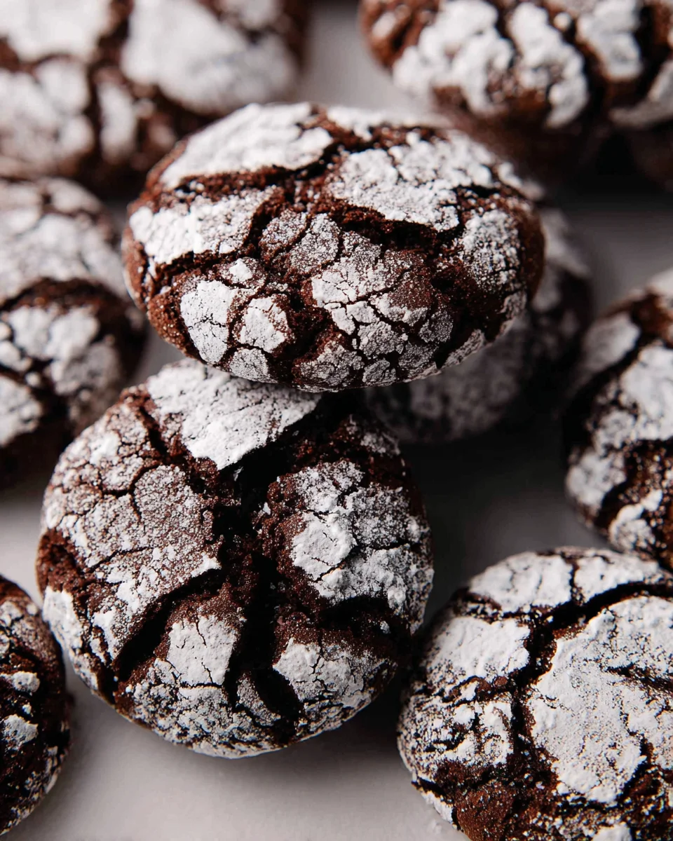 The BEST Chocolate Crinkle Cookies Recipe The