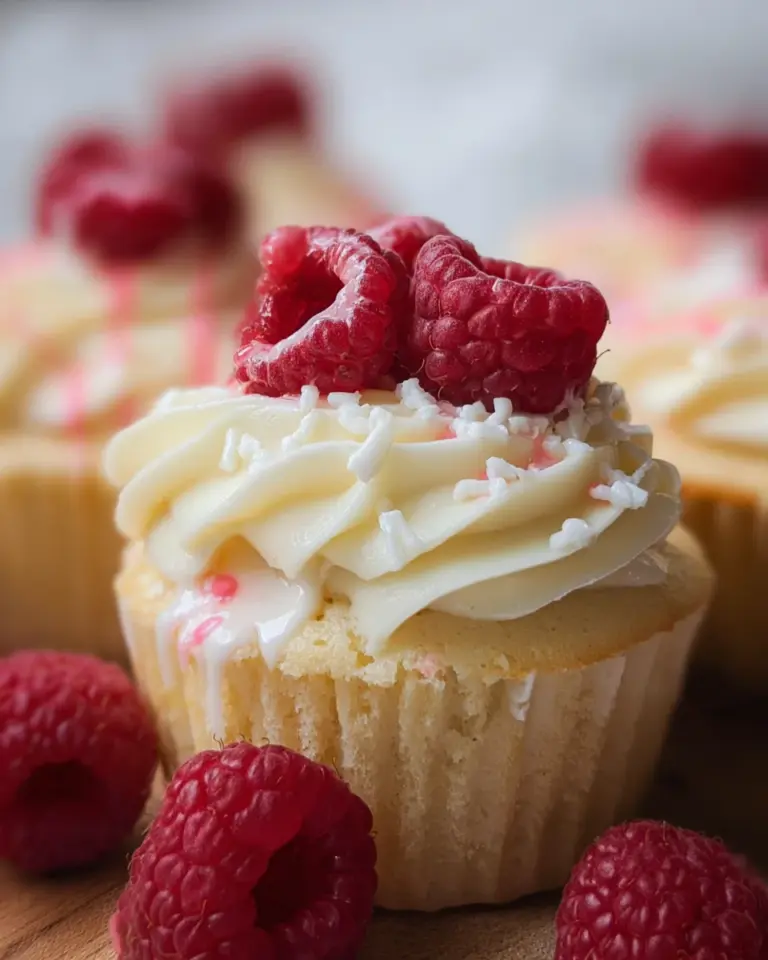 The Best White Chocolate Raspberry Cupcakes