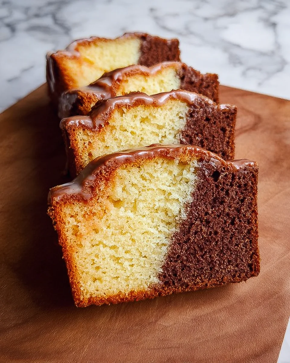 Three Layer Pound Cake Three