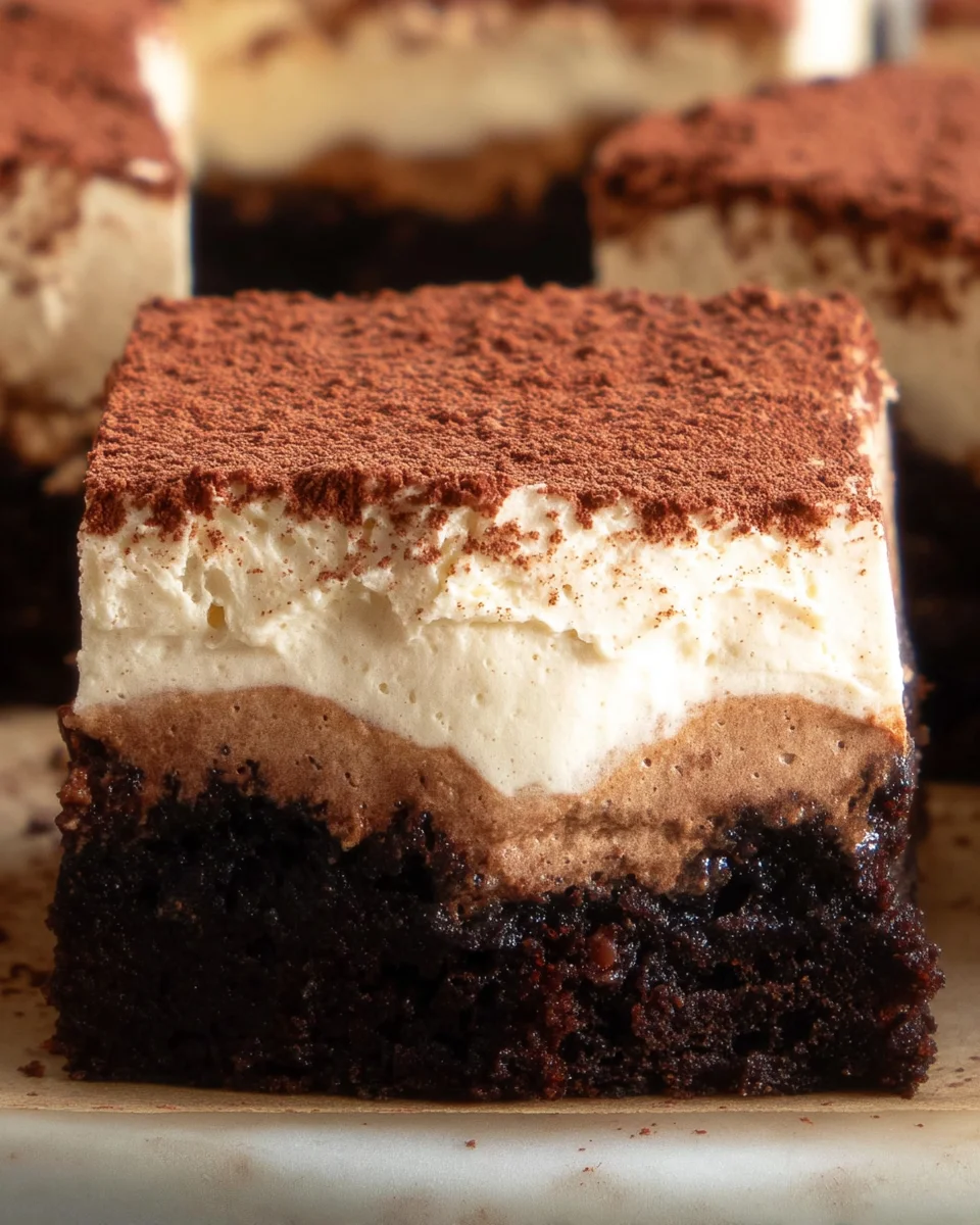 Tiramisu Brownies Tiramisu Brownies