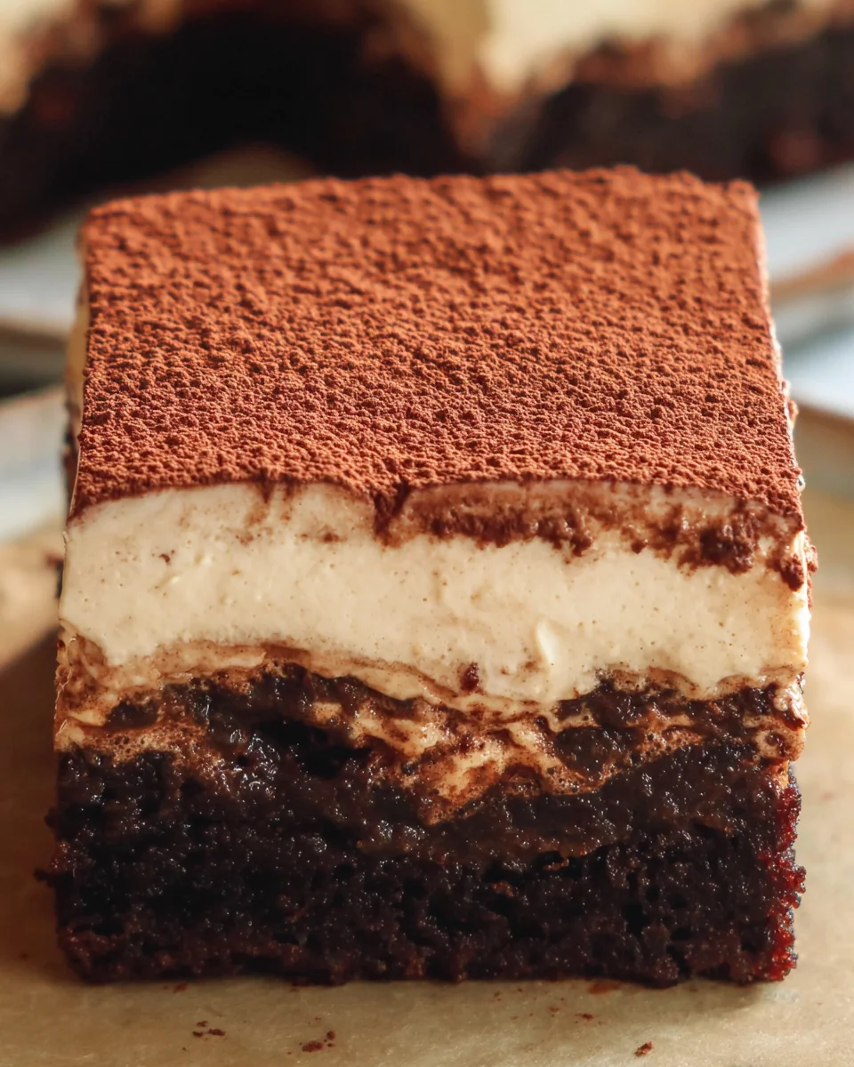 Tiramisu Brownies Tiramisu