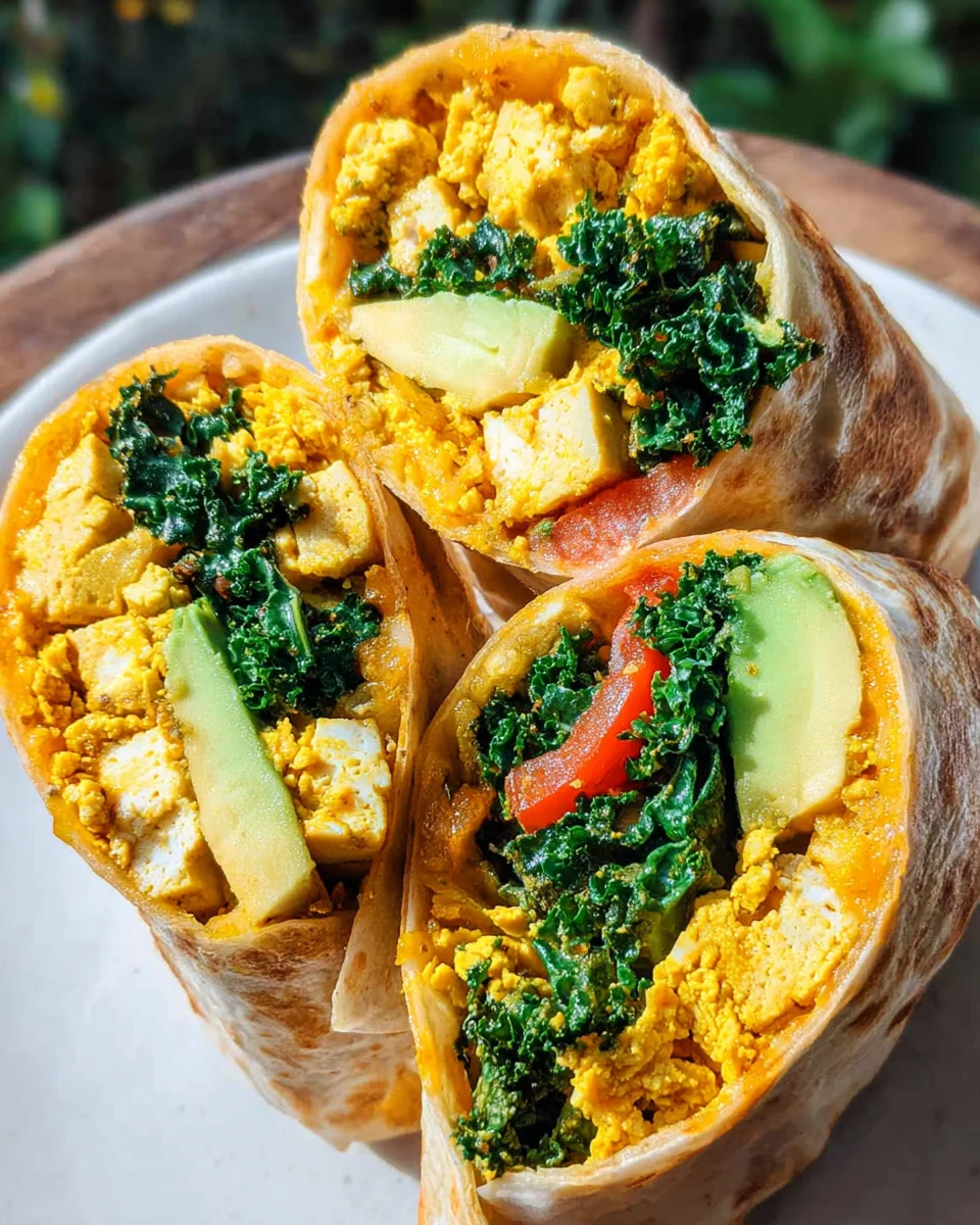 Tofu Scramble Wrap Tofu