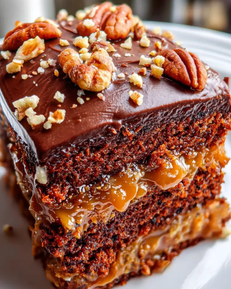 Turtle Caramel Cake