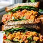 Vegan Buffalo Chickpea Salad Sandwich Vegan Buffalo Chickpea Salad Sandwich