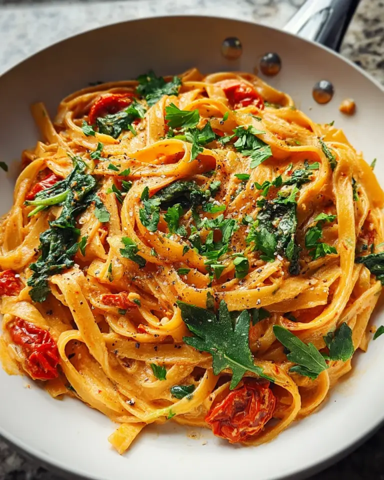 Vegan Creamy Sun Dried Tomato Pasta Recipe