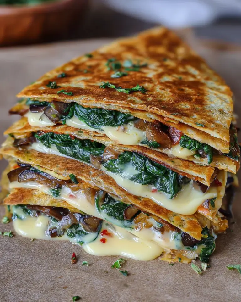 Vegan Spinach Quesadillas