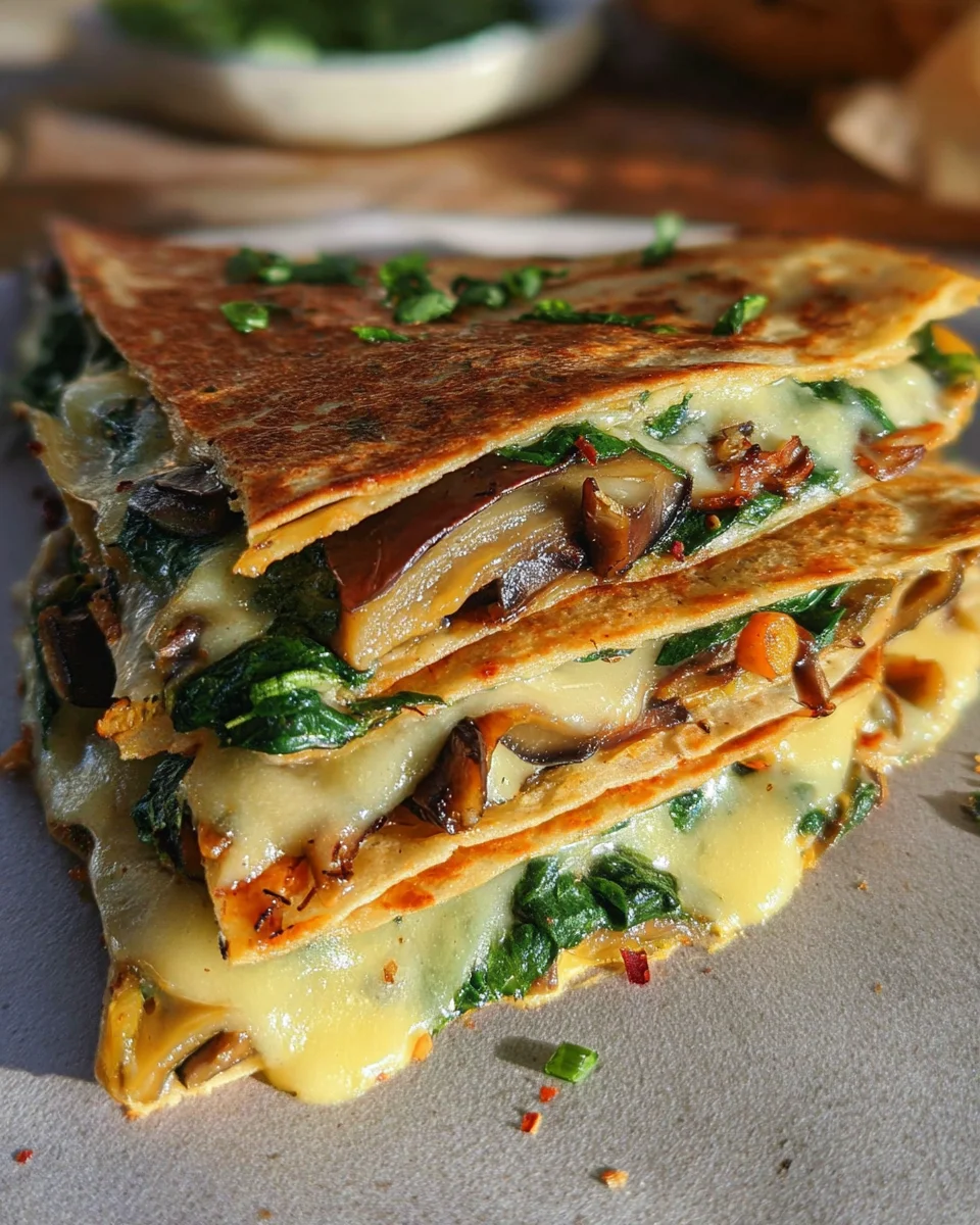Vegan Spinach Quesadillas Vegan