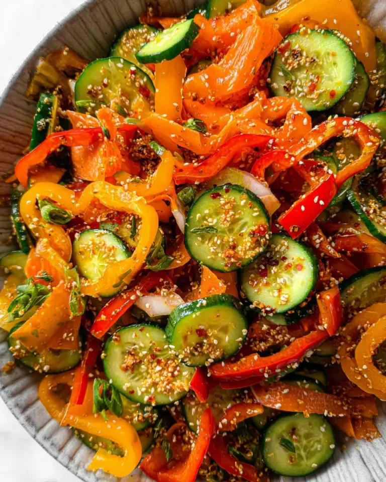 Viral Cucumber Pepper Salad